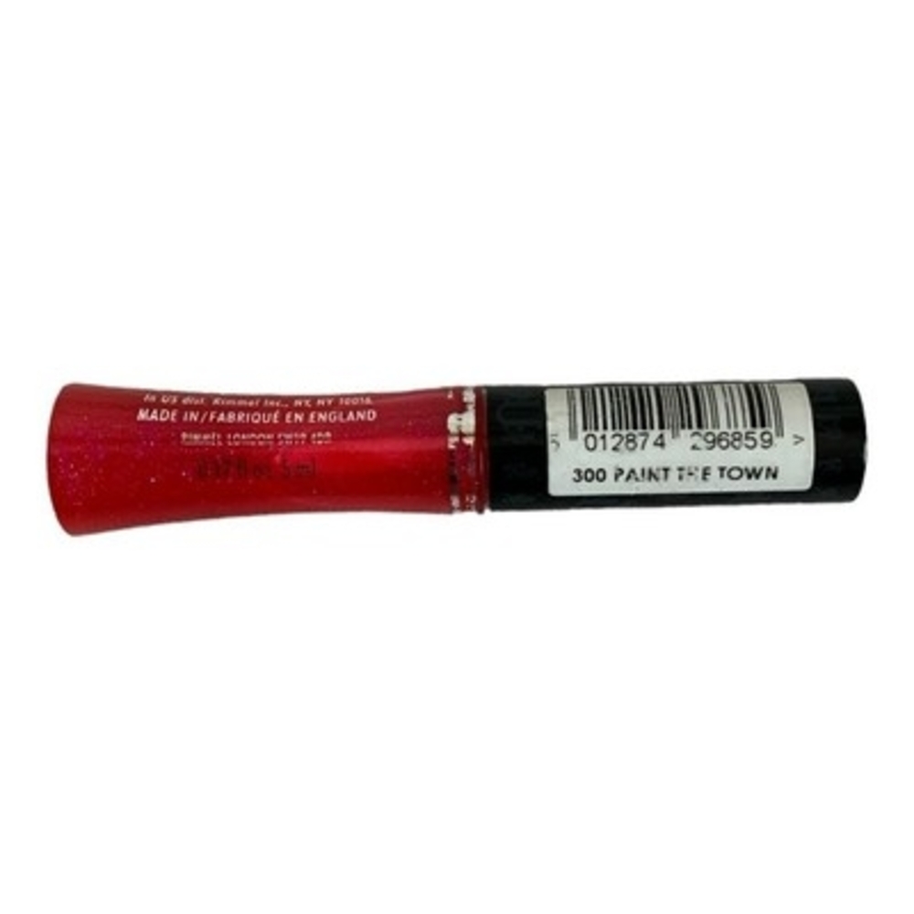 2x Rimmel Kiss Off Brilliant Lips Lip Gloss Set 300 Paint The Town 100 Forbidden - Picture 4 of 5